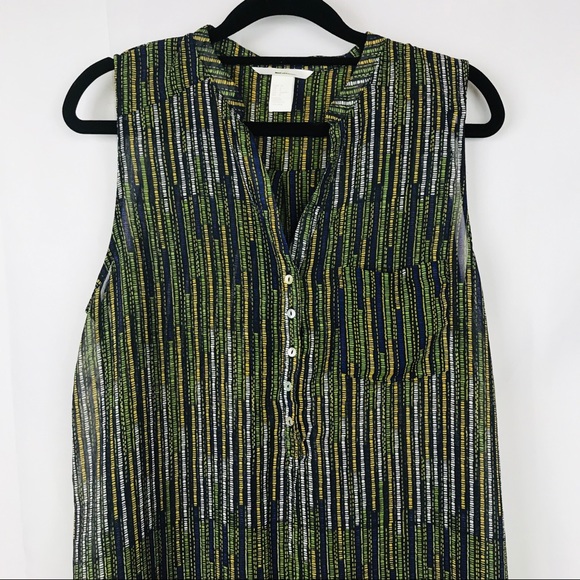 H&M | Semi Sheer Blouse | Printed | 8 - Picture 2 of 6